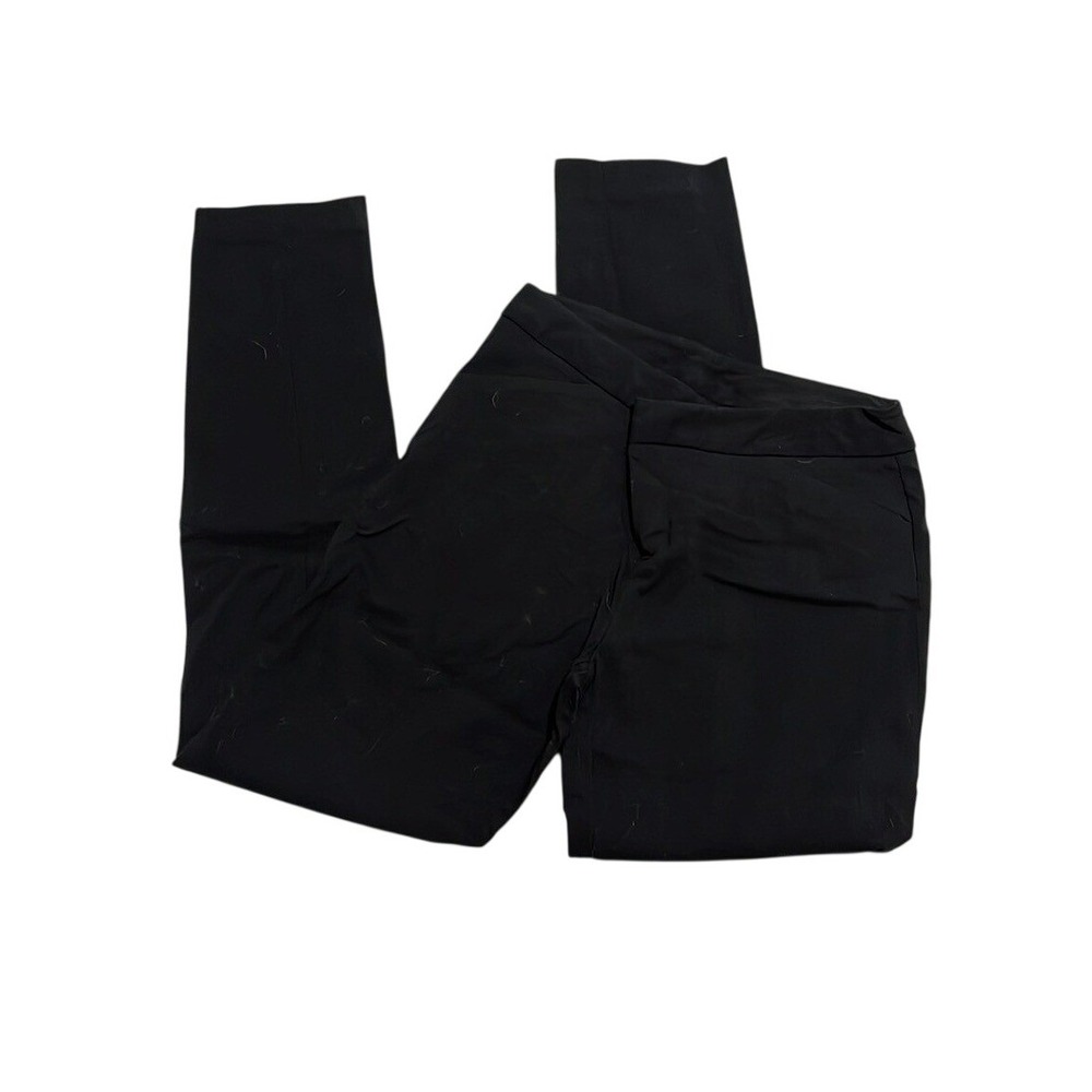 AB Studio Womens Black Straight Leg Dress Pants Size 2 Professional Workwear